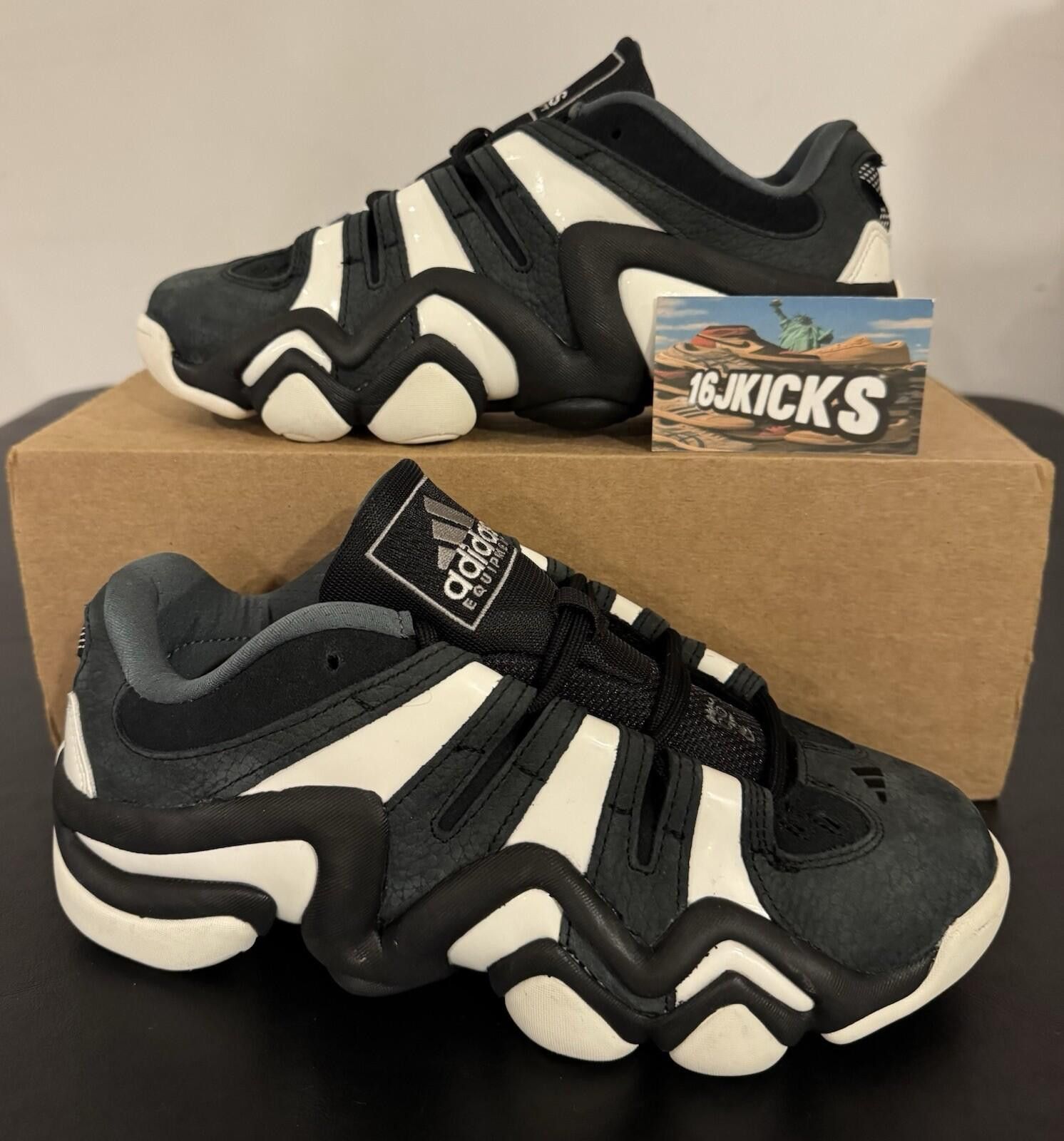 Adidas Size 7 - adidas Crazy 8 Low Black White Size US 7 / EU 40 - 1 Thumbnail
