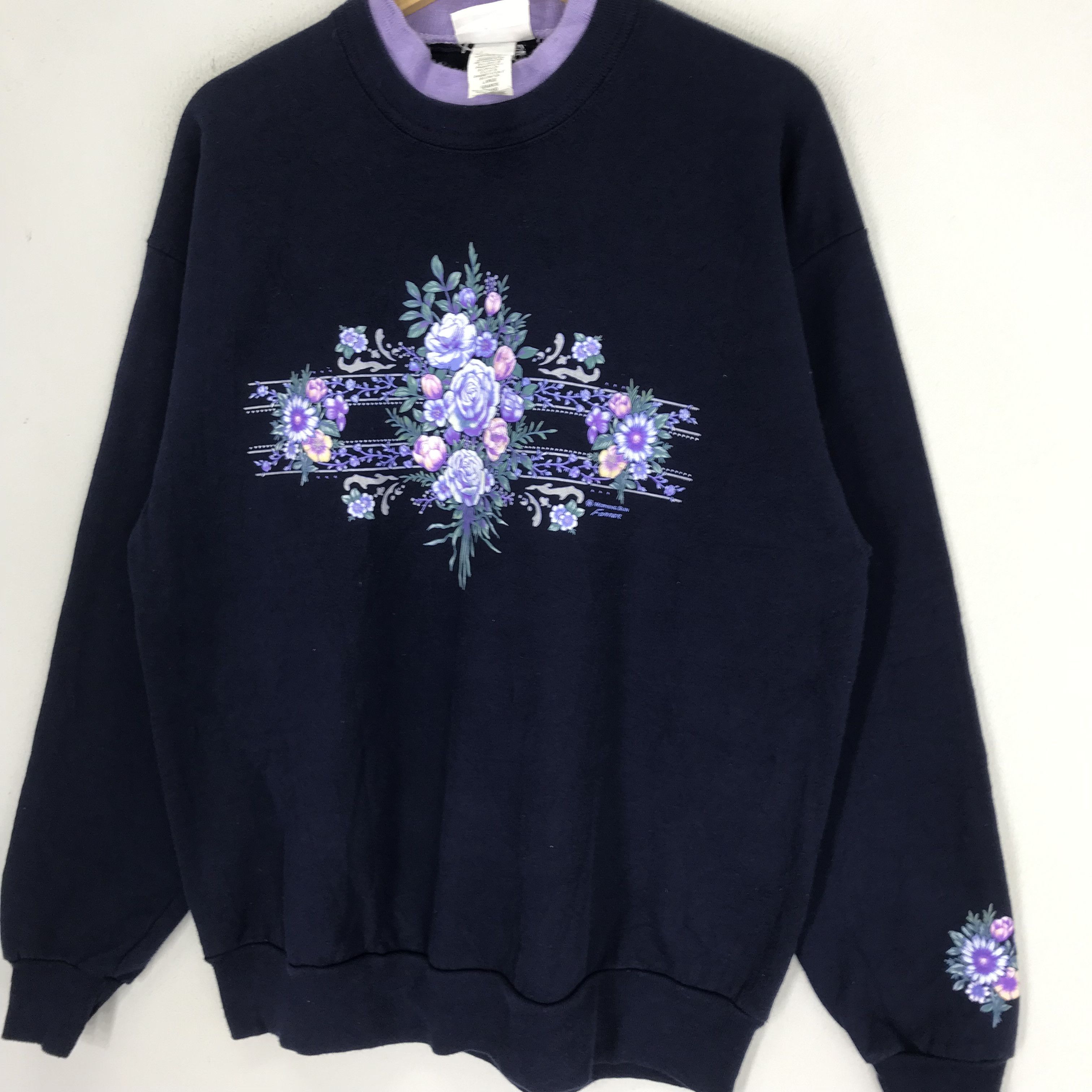 Vintage Vintage 90's Morning Sun Sweatshirt Morning Sun - 300 Size US L / EU 52-54 / 3 - 3 Thumbnail