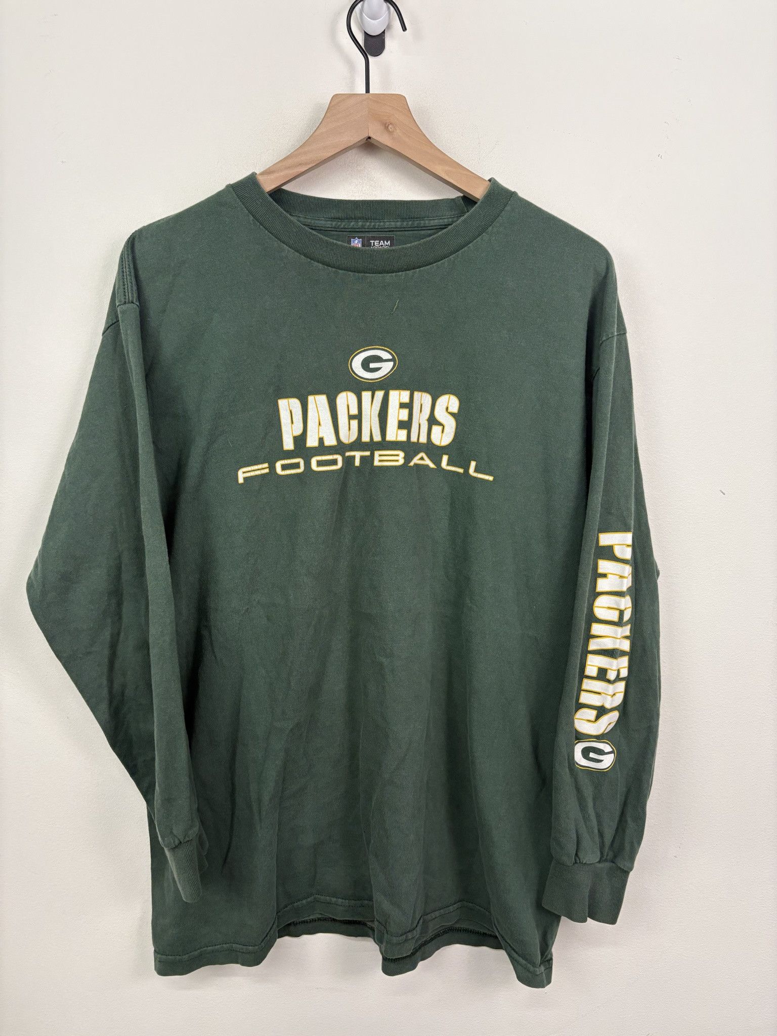 Vintage Y2K NFL Green Bay Packers Pullover Long Sleeve Size L