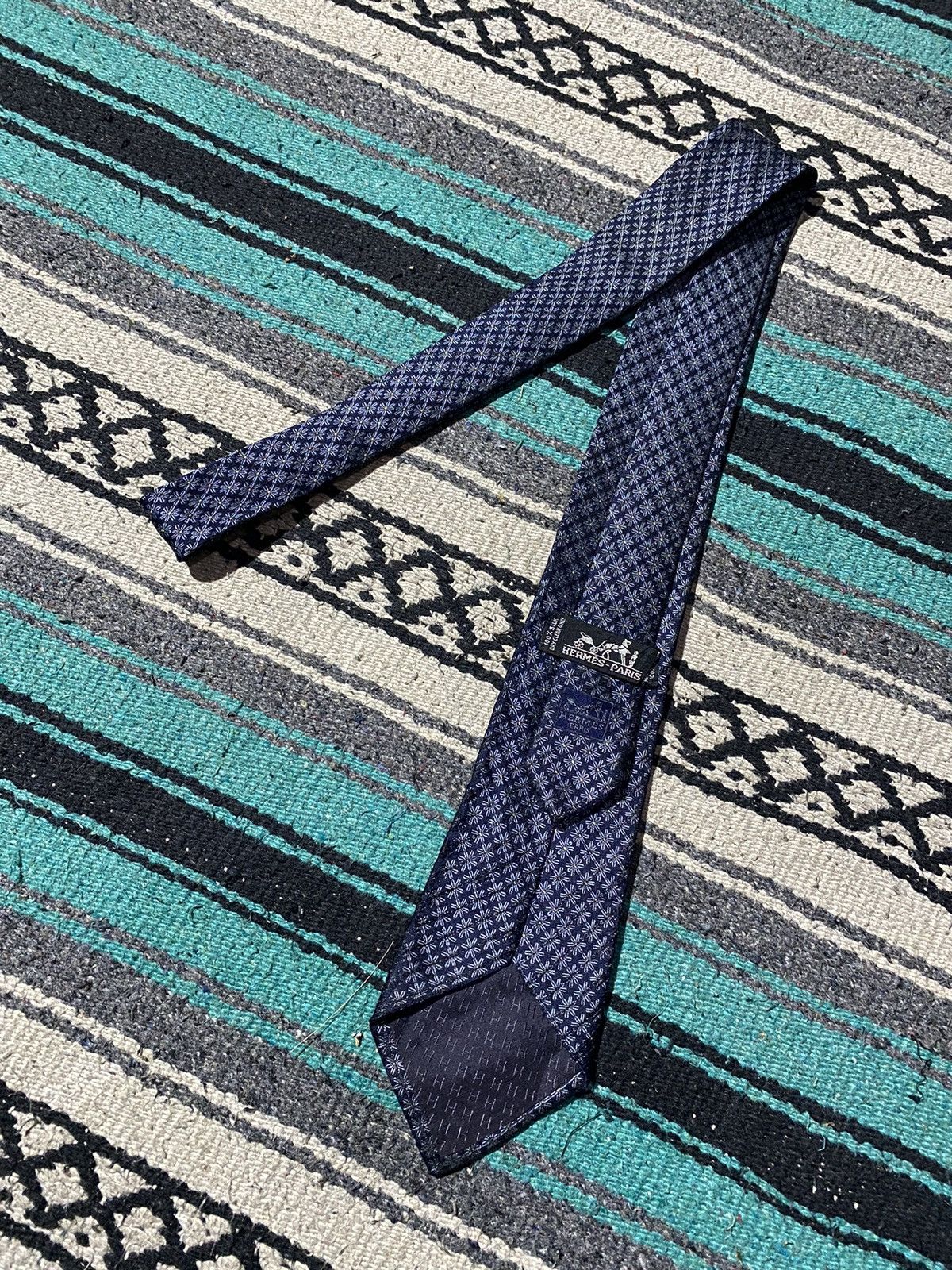 Hermes 1990s Hermes - Vintage Pattern Silk Tie Size ONE SIZE - 1 Thumbnail
