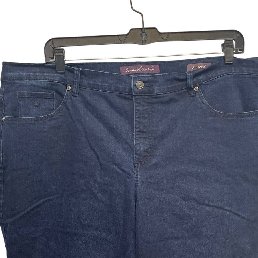 Gloria Vanderbilt Gloria Vanderbilt 22W Cotton Denim Blue Jeans Pockets Size 42" / US 20 - 2 Thumbnail