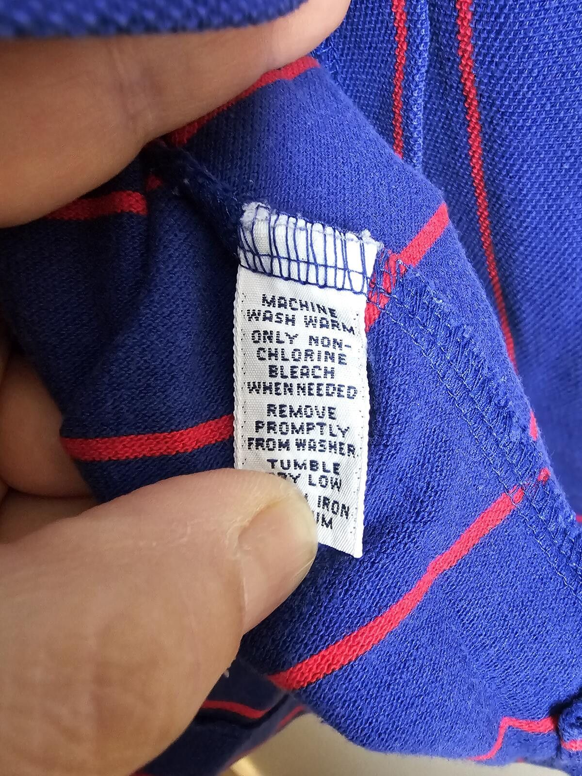 Polo Ralph Lauren Lacoste Polo Shirt Dark Blue Mens Size XL Stripes Cotton Size US XL / EU 56 / 4 - 6 Thumbnail