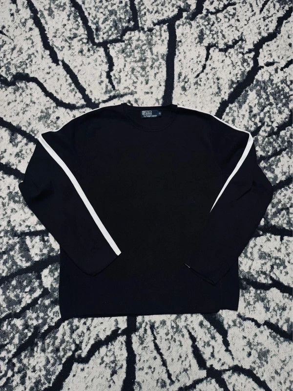 Polo Ralph Lauren Polo Ralph Lauren crewneck sweatshirt black white XL boxy Size US XL / EU 56 / 4 - 1 Thumbnail