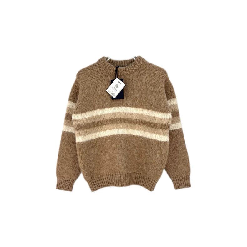 Prada Prada Size 38 Camel striped alpaca wool sweater 2502-Nexta Size US XS / EU 42 / 0 - 1 Thumbnail