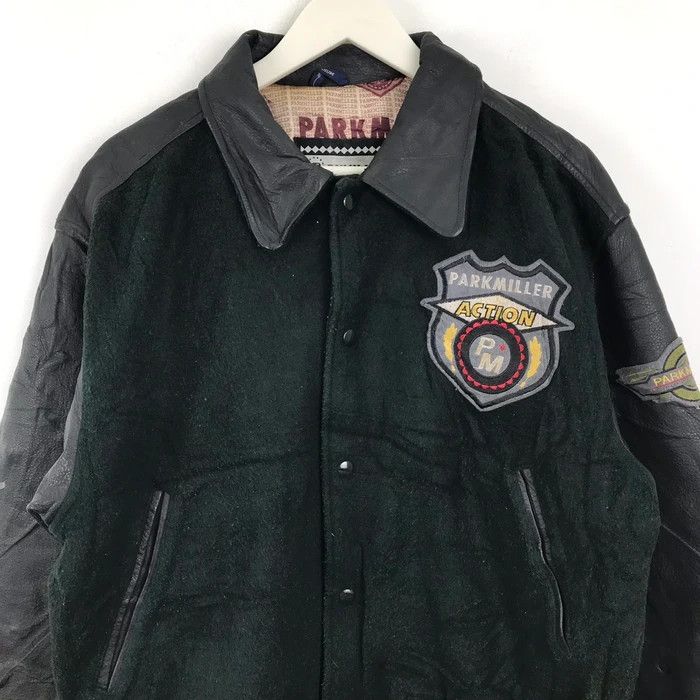 Japanese Brand × Vintage SY0272 VTG PARKMILLER CLUB LEATHER SLEEVE VARSITY JACKETS Size US M / EU 48-50 / 2 - 4 Thumbnail