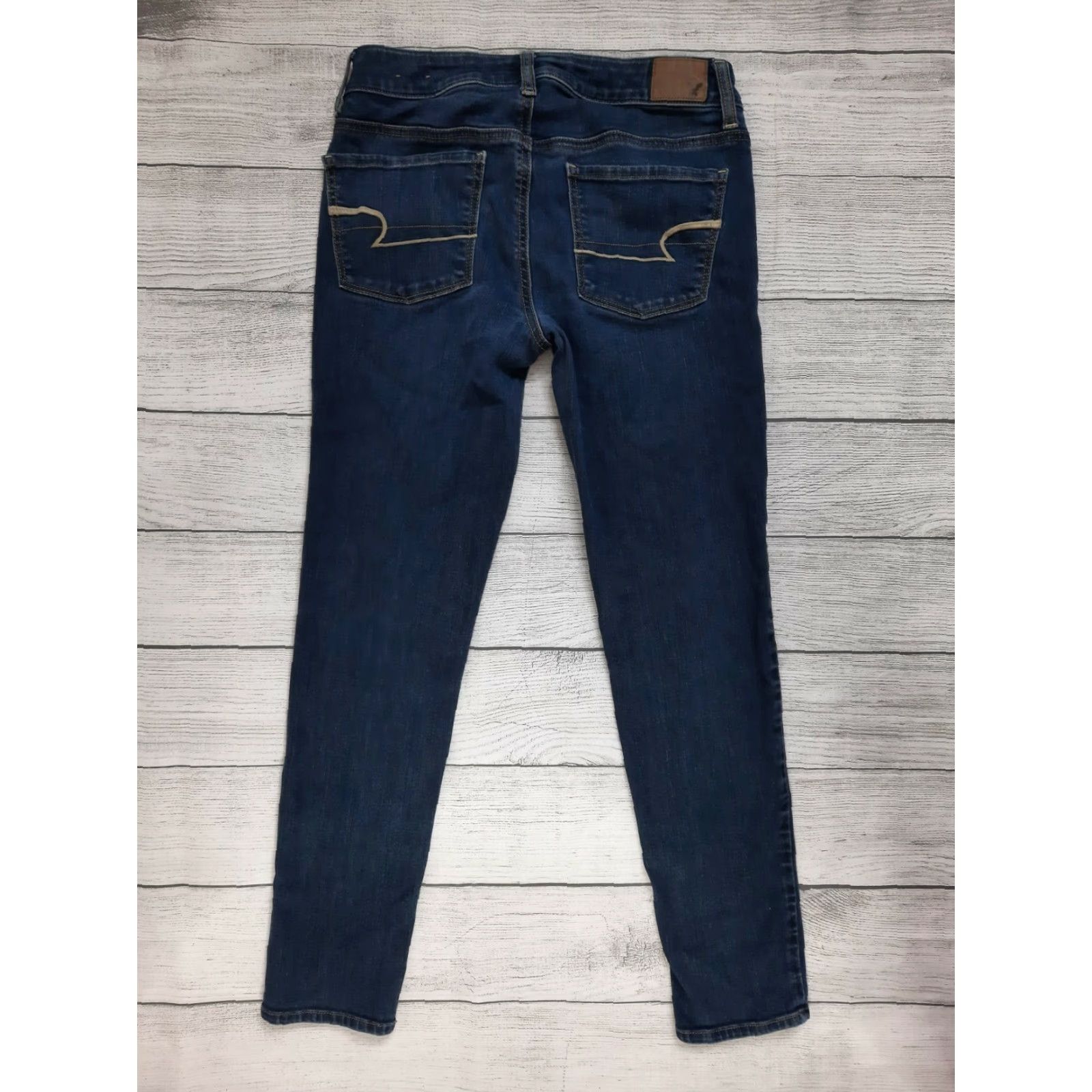 American Eagle Outfitters VINTAGE American Eagle Stretch Denim Skinny Jeans Women's 6 Reg Crop 28x26.5 Size 28" / US 6 / IT 42 - 2 Thumbnail