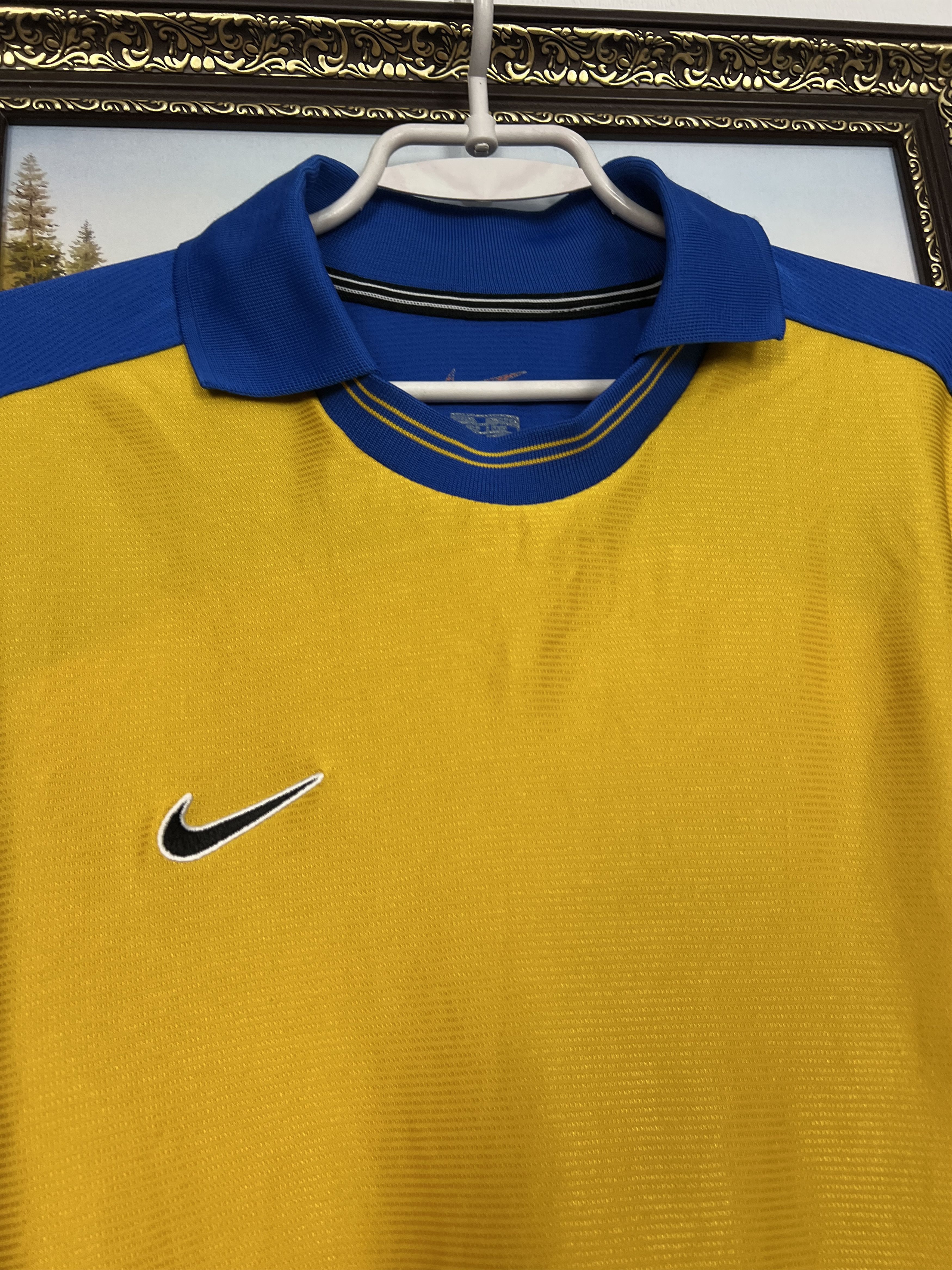 Nike Vintage Football Template Shirt Soccer Long Sleeve Jersey Size US XXL / EU 58 / 5 - 3 Thumbnail