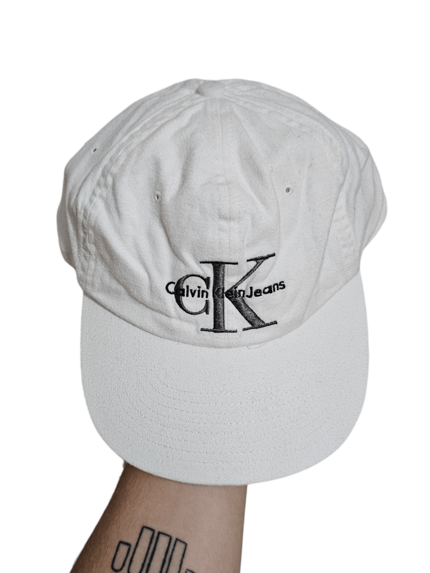 Calvin Klein × Vintage Calvin Klein Vintage White Hat Size ONE SIZE - 2 Thumbnail