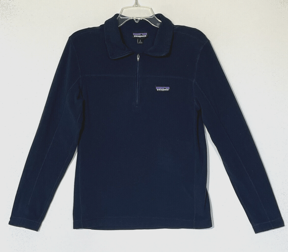 image of Patagonia New Navy Micro D Fleece Sweater Pullover in Blue, Men's (Size Small)