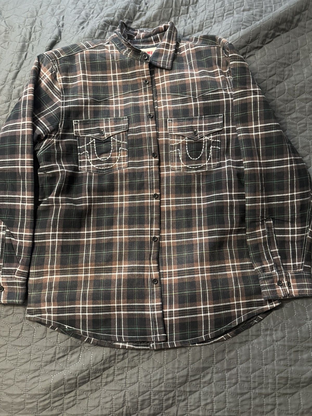Supreme × True Religion TRUE RELIGION X SUPREME FLANNEL BLACK Size US L / EU 52-54 / 3 - 1 Thumbnail