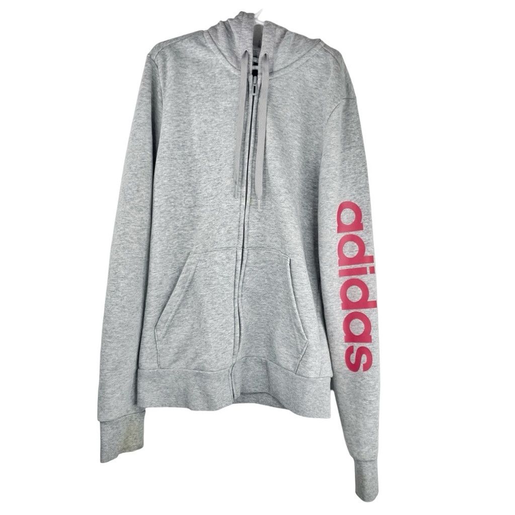 Adidas ADIDAS Men’s Boys Zip Hoodie Red Logo Men’s XS or Boys XL Size US XS / EU 42 / 0 - 1 Thumbnail