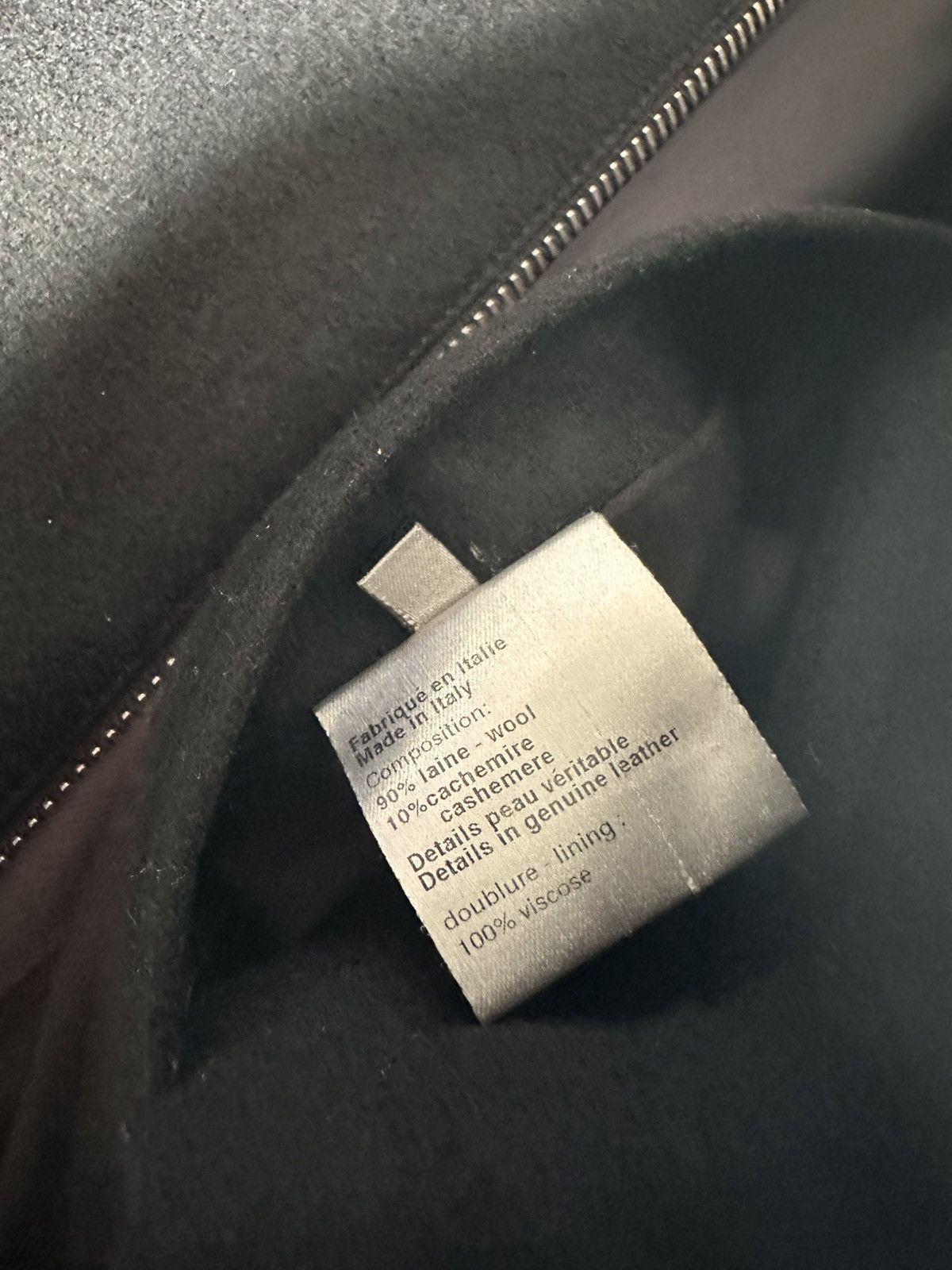 Dior × Hedi Slimane Dior Homme AW04 “VOTC” leather bomber jacket Size US M / EU 48-50 / 2 - 13 Thumbnail