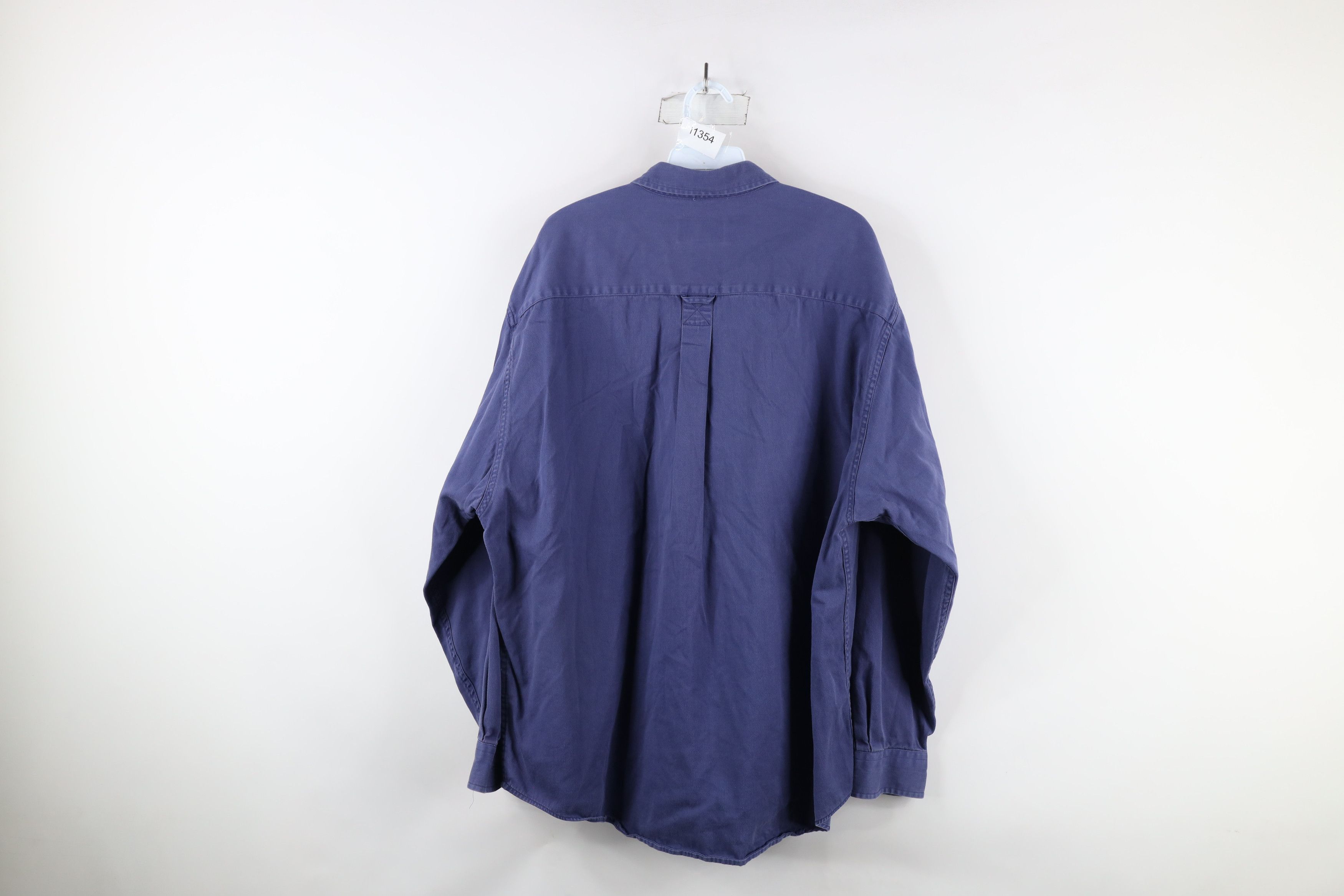 Eddie Bauer × Vintage Vintage 90s Eddie Bauer Heavyweight Twill Button Down Shirt Size US L / EU 52-54 / 3 - 9 Thumbnail