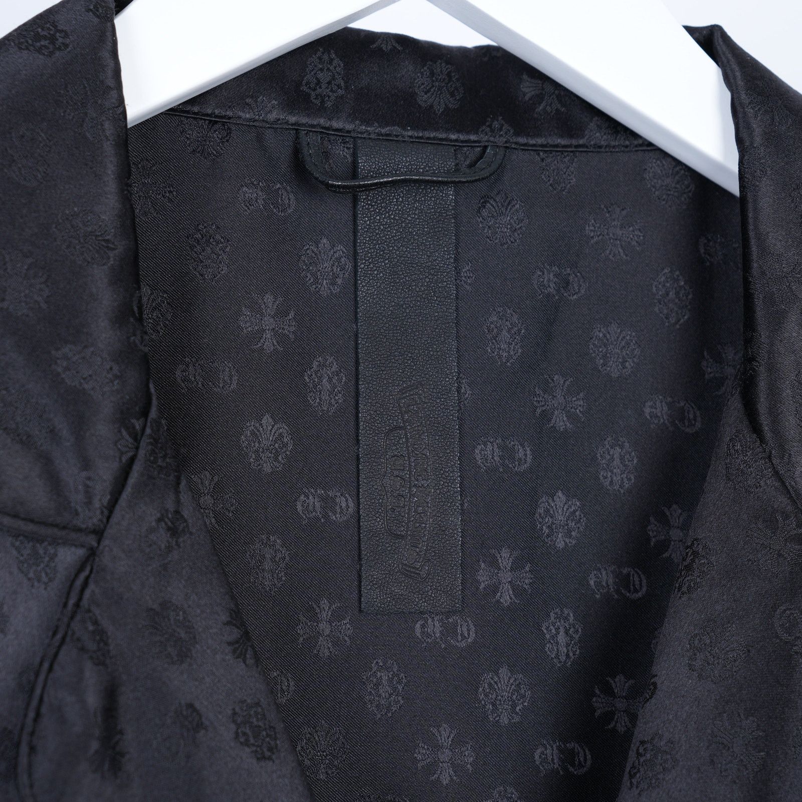 CHROME HEARTS SILK BLACK PAJAMA BLACK SHIRT