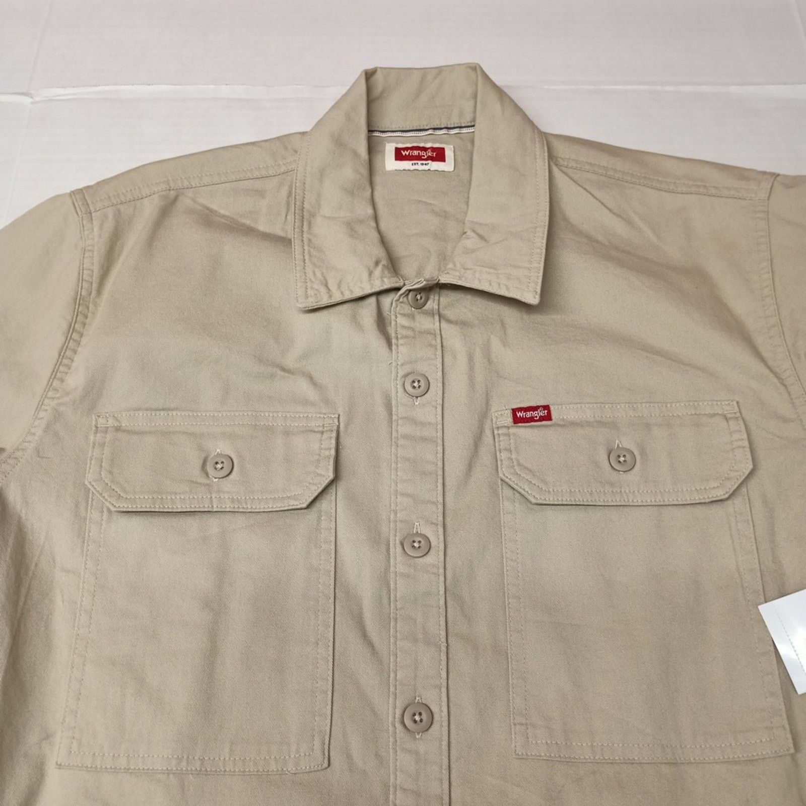 Wrangler Wrangler Jacket Overshirt Outdoor Shacket Size L Beige Size US L / EU 52-54 / 3 - 3 Thumbnail