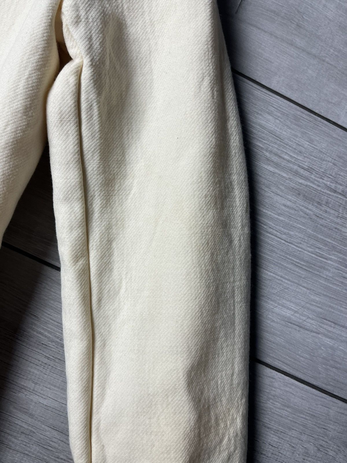 Dolce & Gabbana Dolce Gabbana Cream Wool coat jacket size 46 Size L / US 10 / IT 46 - 8 Thumbnail