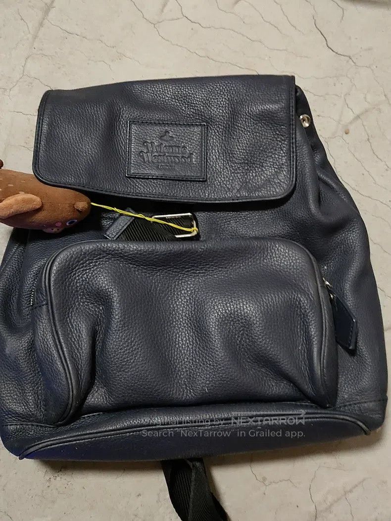Vivienne Westwood Vivienne Westwood size os Navy blue leather backpack Size ONE SIZE - 1 Thumbnail