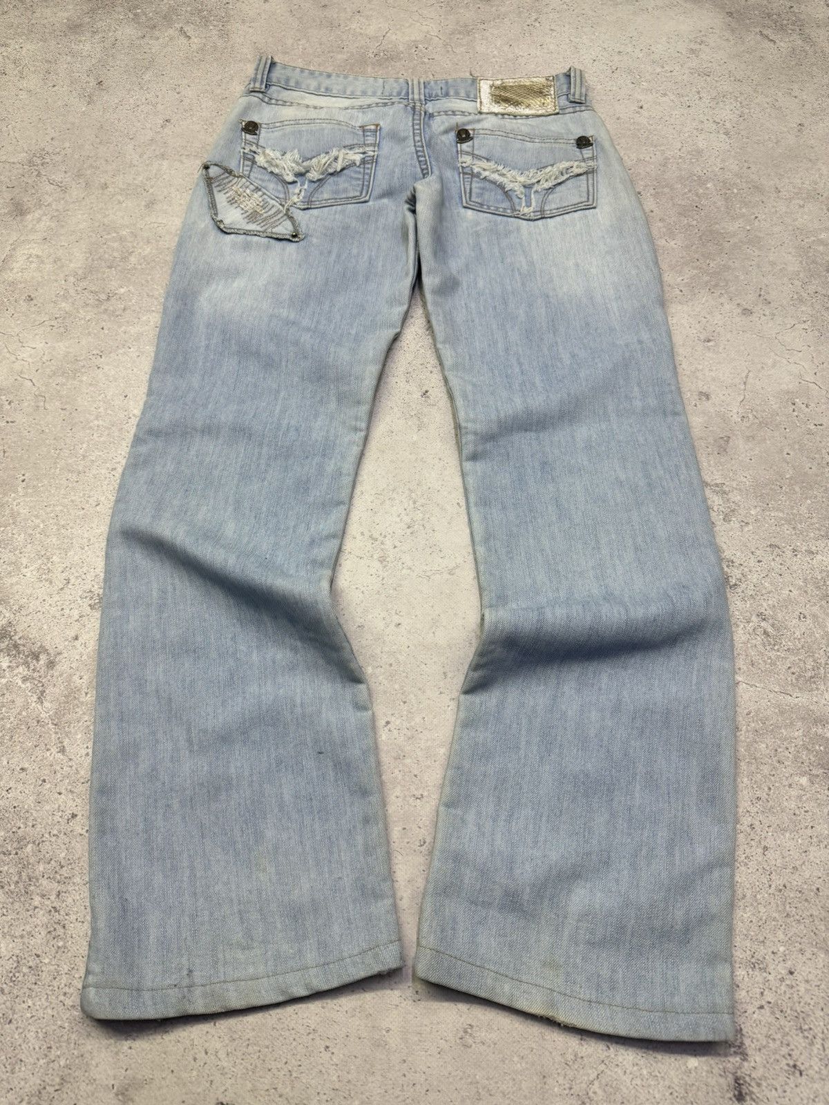 Just Cavalli Vintage 00s Distressed Y2K Just Cavalli Jeans Size 29" - 2 Thumbnail