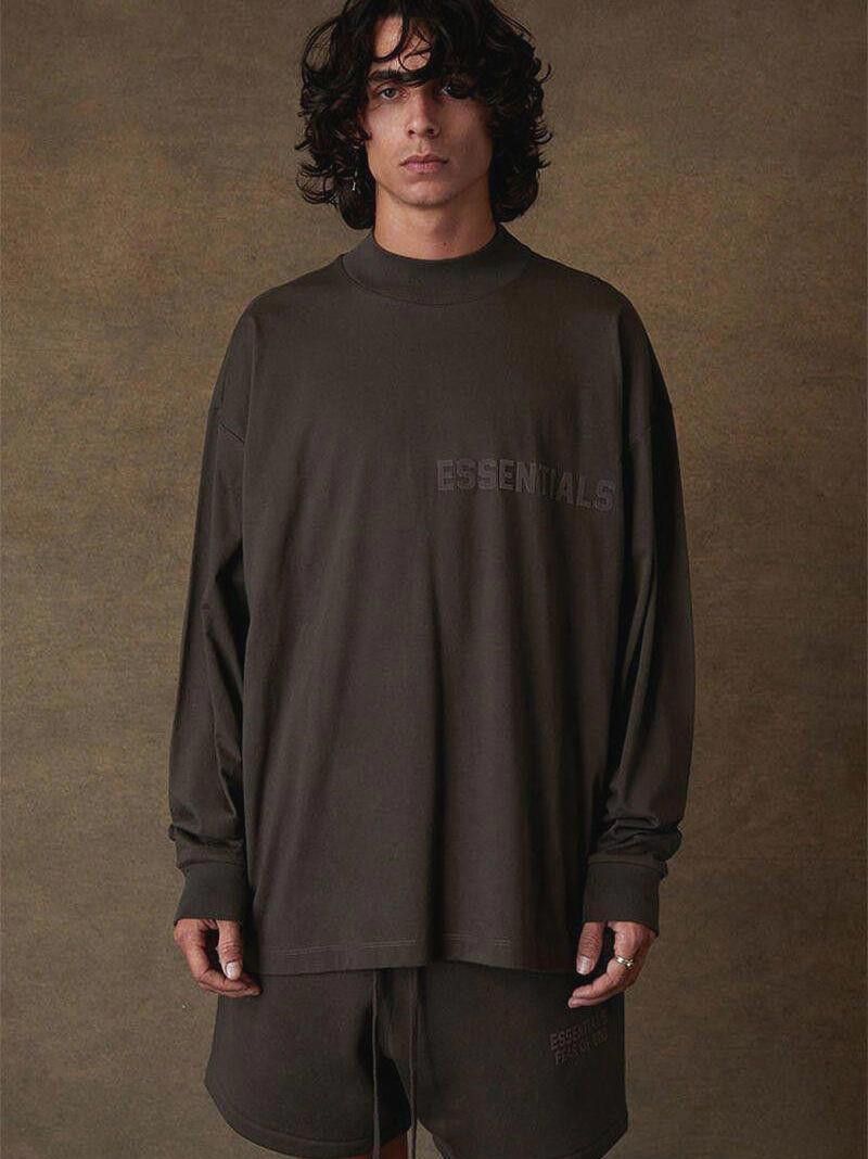 Fear of God Fear of God Essentials L/S Tee Off Black Size Large Size US L / EU 52-54 / 3 - 2 Thumbnail