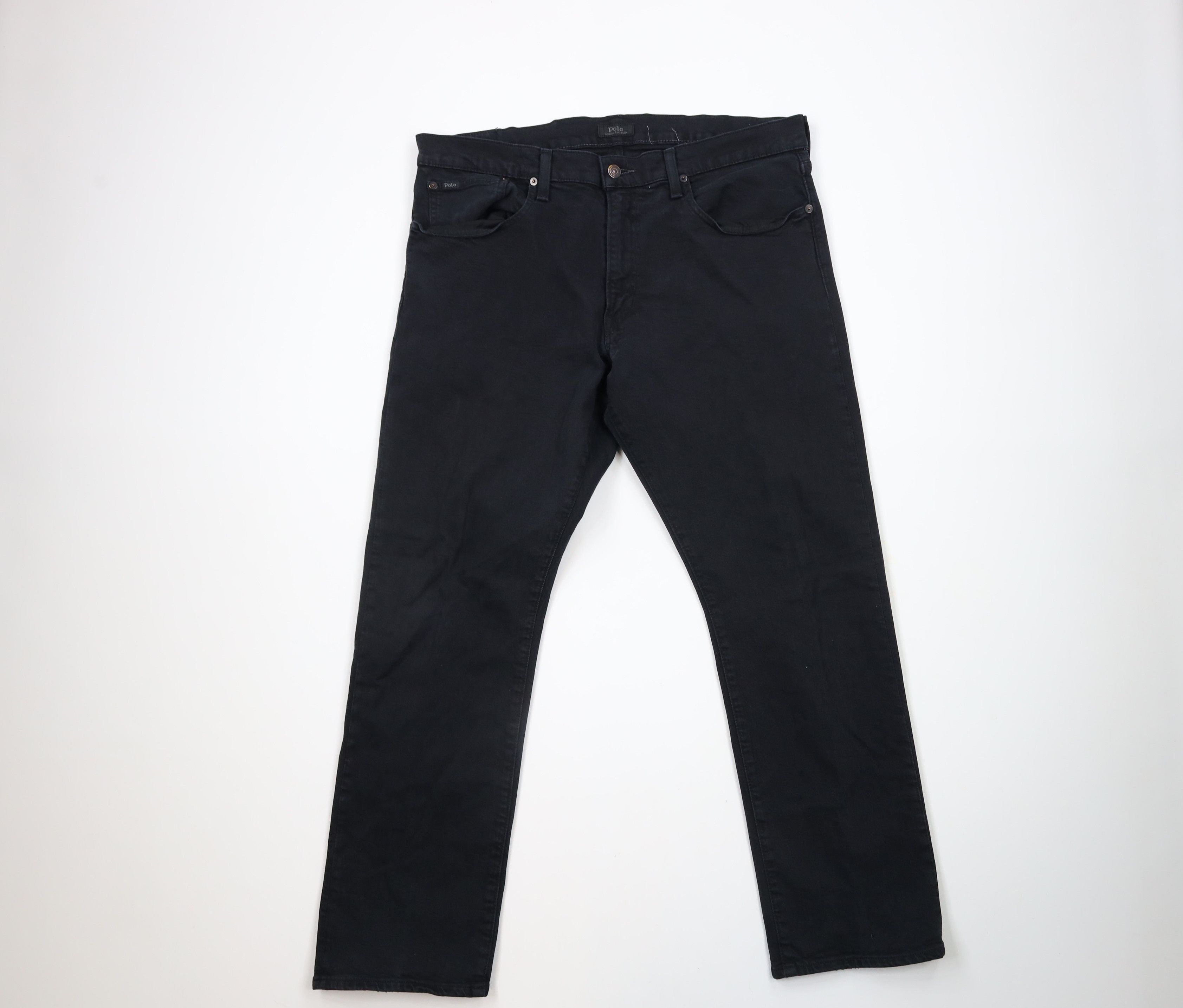 Ralph Lauren × Vintage Vintage Ralph Lauren Relaxed Straight Leg Jeans Black Size US 36 / EU 52 - 1 Thumbnail
