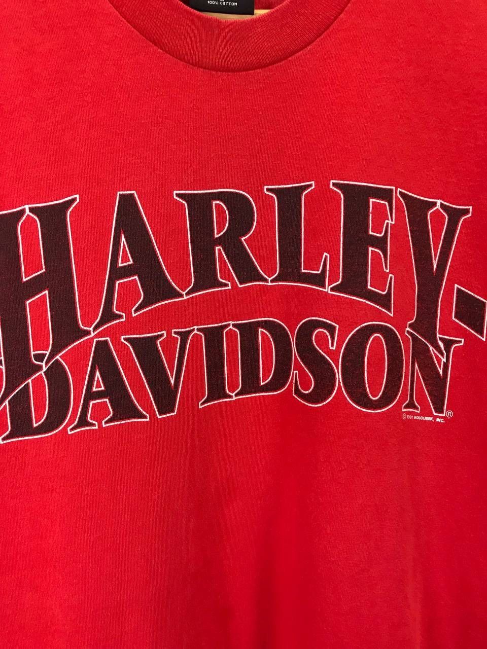 Harley Davidson × Vintage Harley Davidson 1991 vintage rock made in USA tee Size US L / EU 52-54 / 3 - 3 Thumbnail