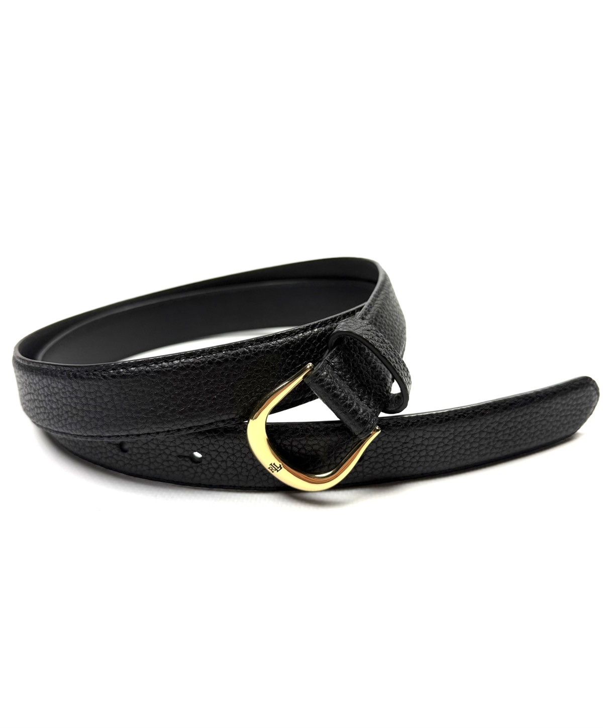 RRL Ralph Lauren LAUREN Ralph Lauren Kenton Leather Skinny Belt Black Women’s Size ONE SIZE - 5 Thumbnail