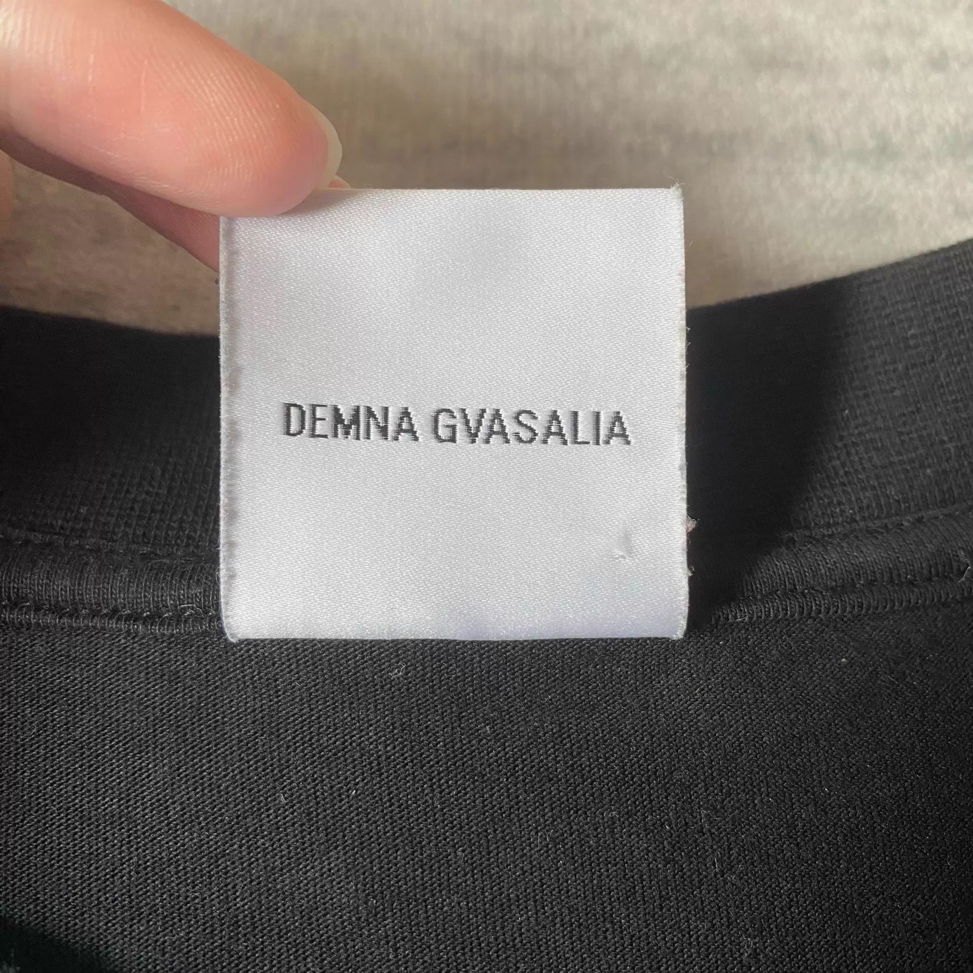 Vetements Vetements 19ss Ripped Black Blue Split 2-Piece T-Shirt XS Size US XS / EU 42 / 0 - 7 Thumbnail