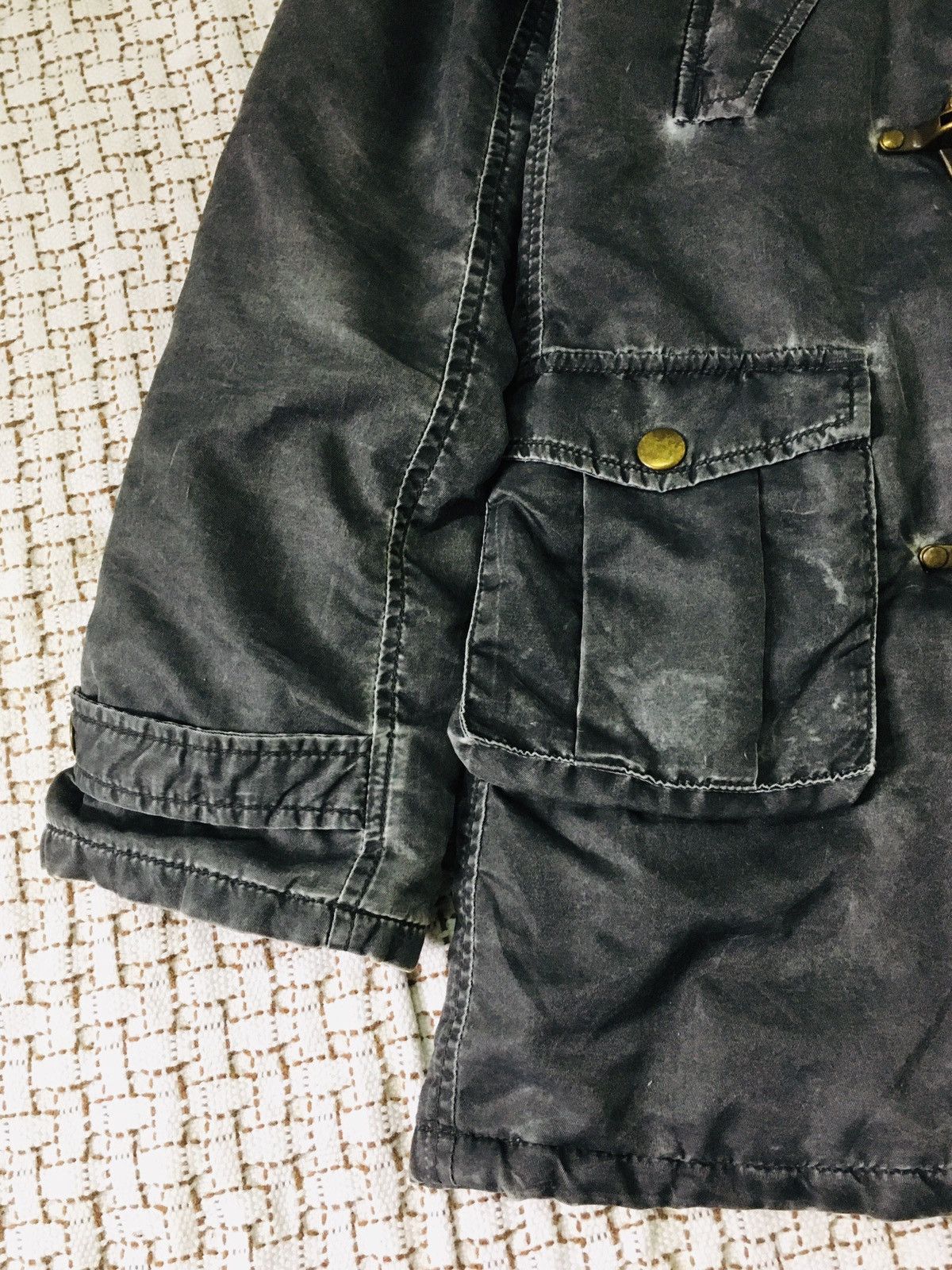 If Six Was Nine × Japanese Brand × Le Grande Bleu (L.G.B.) A07 Incede Punk Bondage Multipocket Fur Hoodie Jacket Size M / US 6-8 / IT 42-44 - 7 Thumbnail