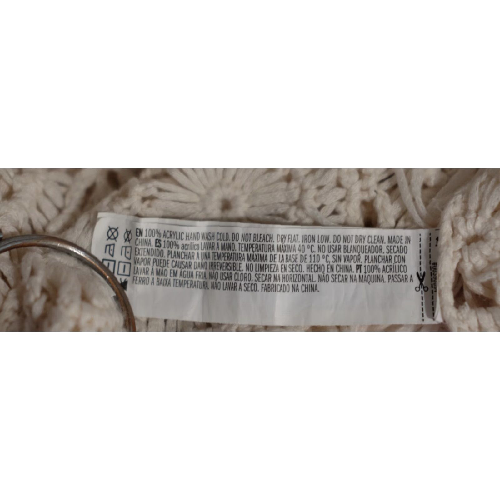 Forever 21 FOREVER 21 Tank Top Cream Crochet Fringe Boho Women's M Ivory Sleeveless Round Neck Casual Knit Festival Hippie Belle Size M / US 6-8 / IT 42-44 - 8 Thumbnail
