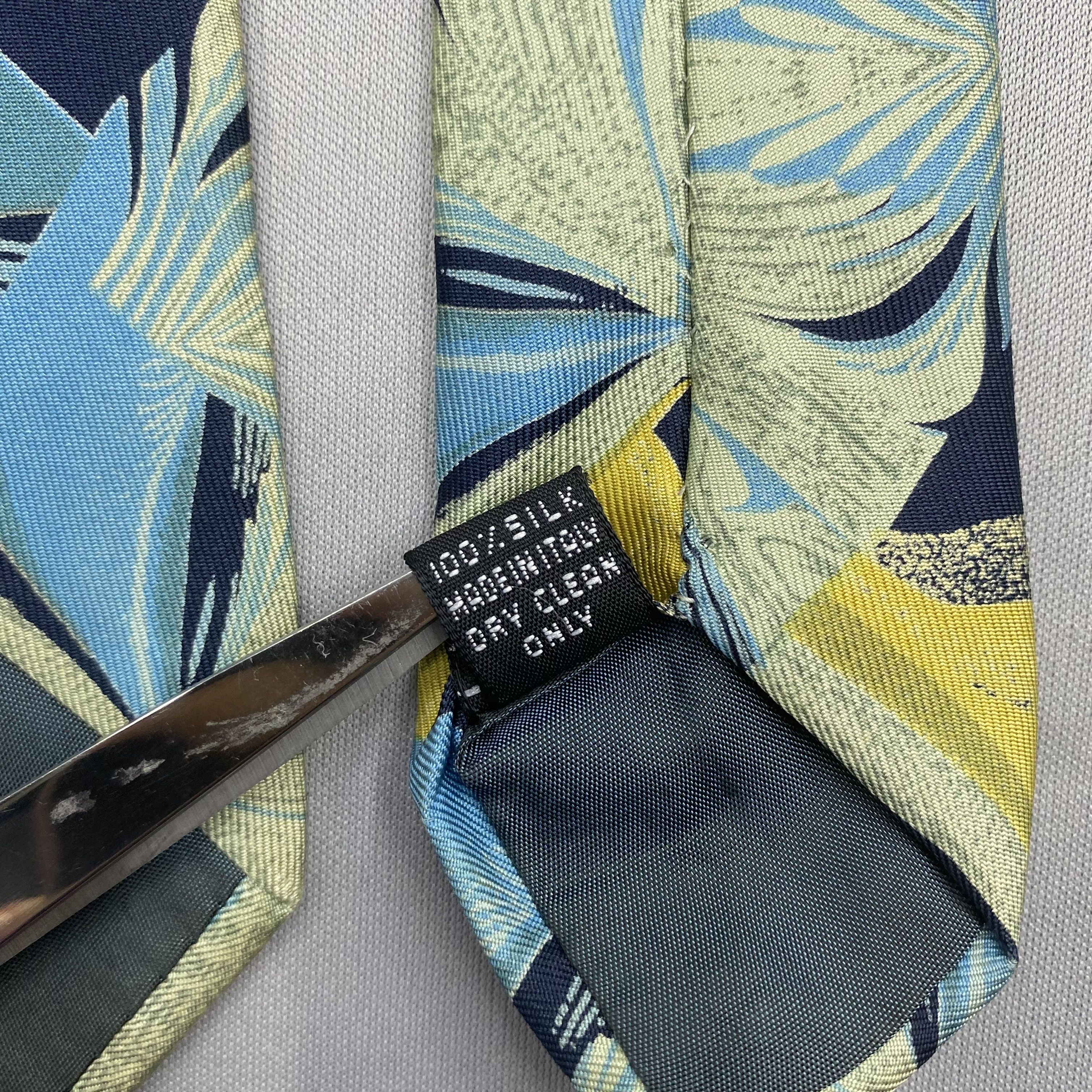 Trussardi Vintage Trussardi SILK Necktie Cravate Pure Silk Neck Tie Size ONE SIZE - 9 Thumbnail