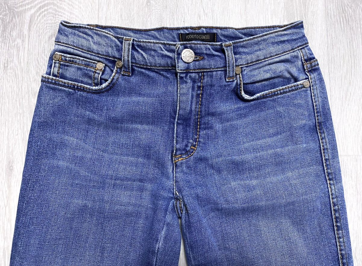 Roberto Cavalli Roberto Cavalli Washed Torn Fringed Distressed Jeans Denim Size 27" / US 4 / IT 40 - 11 Thumbnail