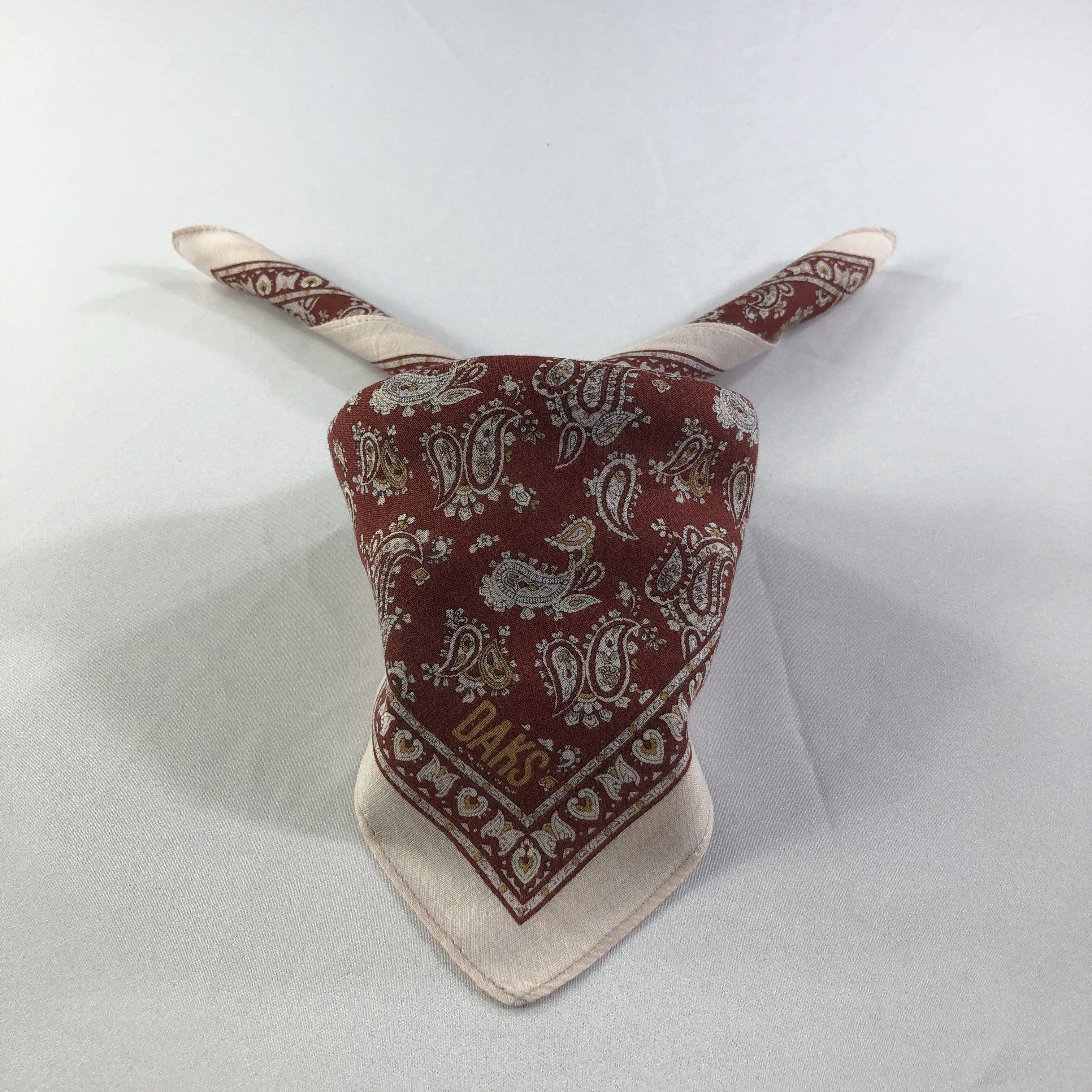 DAKS DAKS Paisley Handkerchief Neckerchief Bandana H1508 Size ONE SIZE - 1 Thumbnail