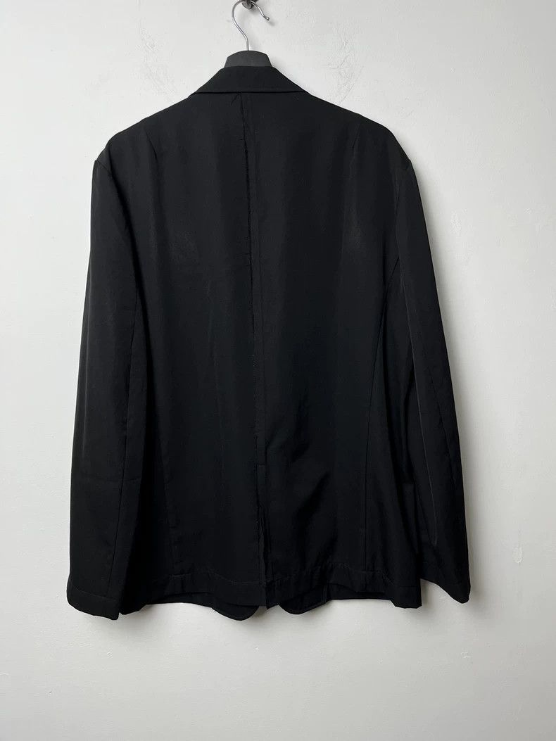 Yohji Yamamoto yohji yamamoto size 4 Patchwork fur-trimmed wool blazer 25 Size 36R - 3 Thumbnail