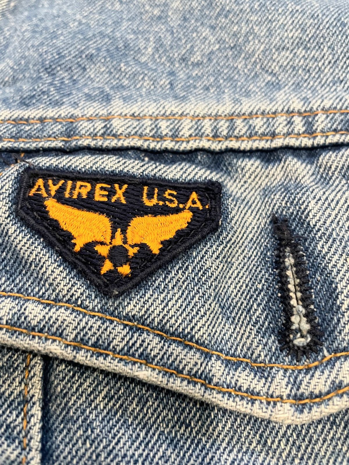 Avirex Vintage Avirex Denim Jacket Boxy Workwear Biker L Size US L / EU 52-54 / 3 - 7 Thumbnail