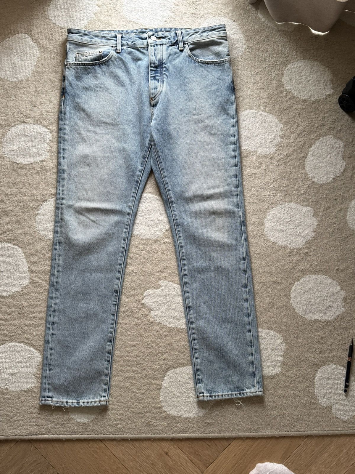 Palm Angels Palm Angels Logo Back Jeans – Light Wash Size US 34 / EU 50 - 2 Thumbnail