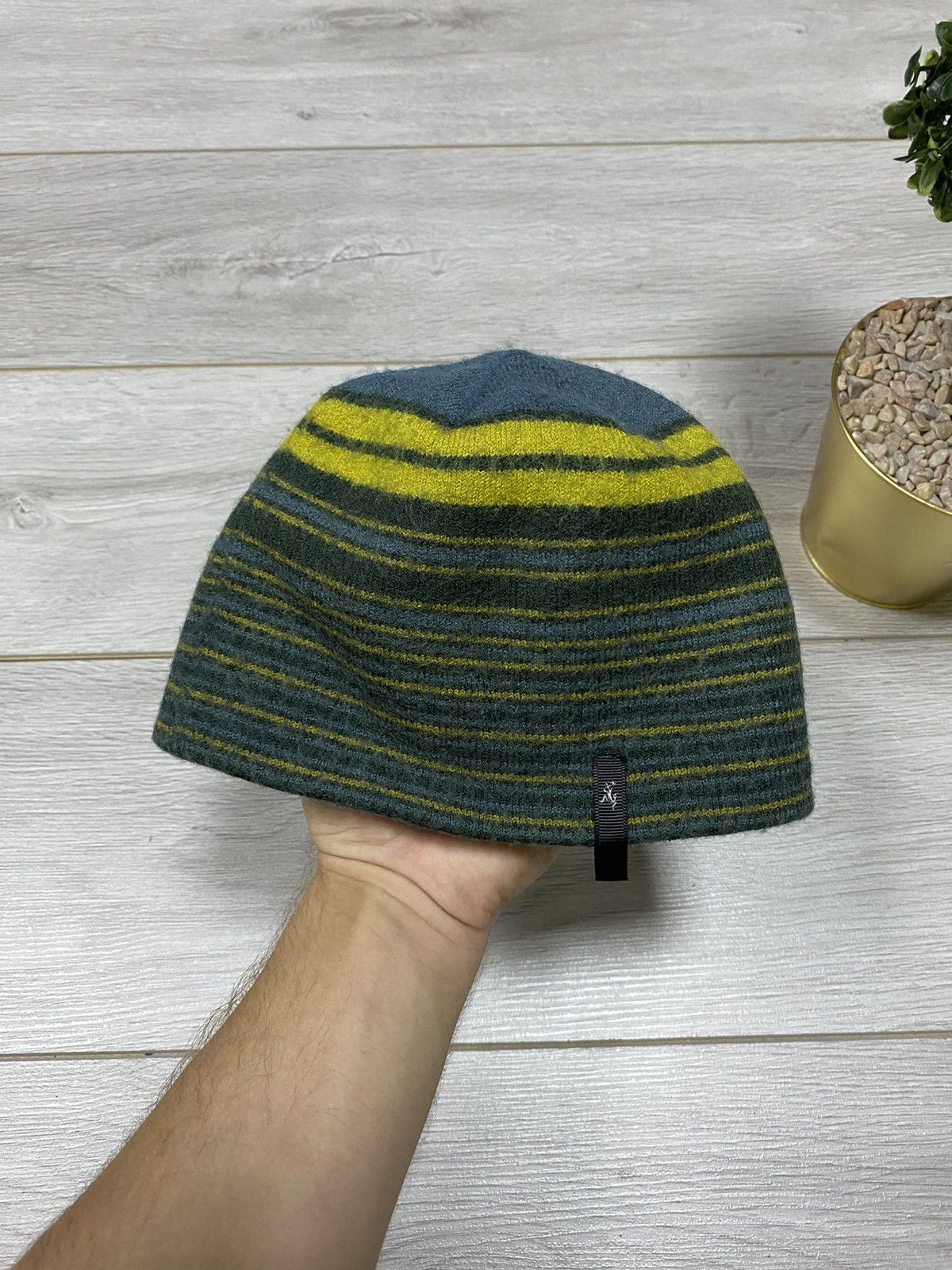 Arc'teryx Arcteryx bird rolling strippe wool beanie hat Size ONE SIZE - 1 Thumbnail