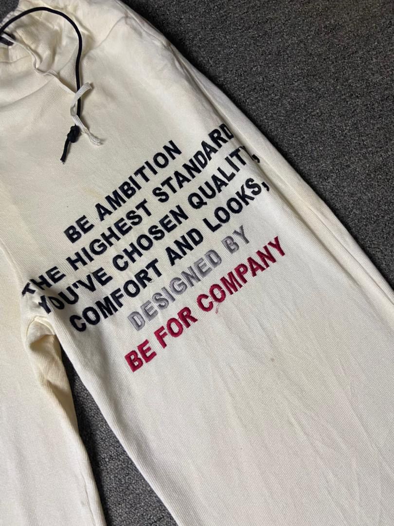 Japanese Brand BA Be Ambition Graphic Spellout Sweatpants (178) Size US 34 / EU 50 - 11 Thumbnail