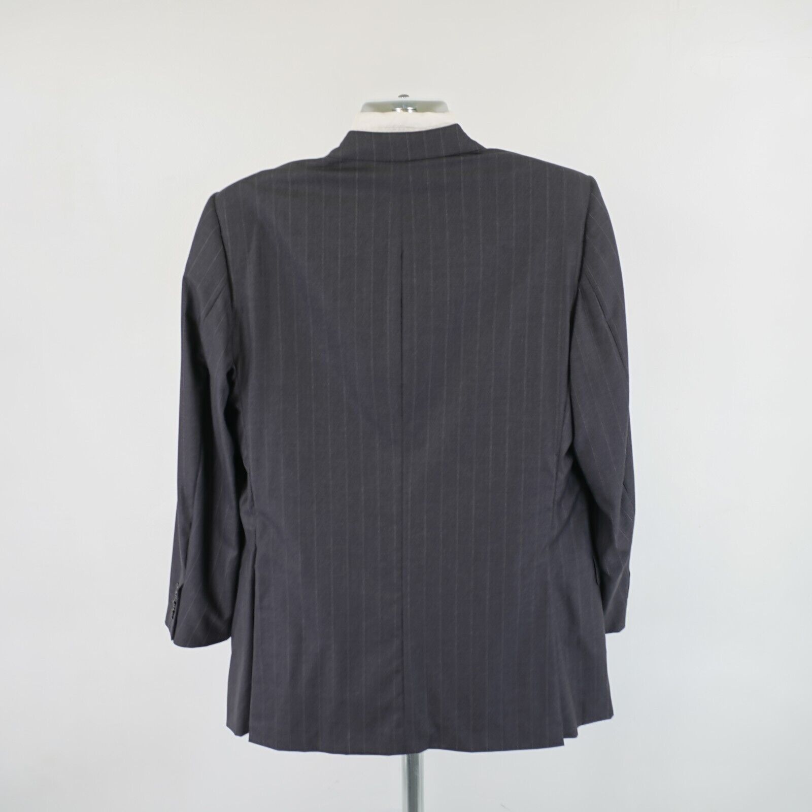 Tom James Tom James Ventura Bespoke Wool Gray Striped 2 Piece Suit 42R Size 42R - 10 Thumbnail