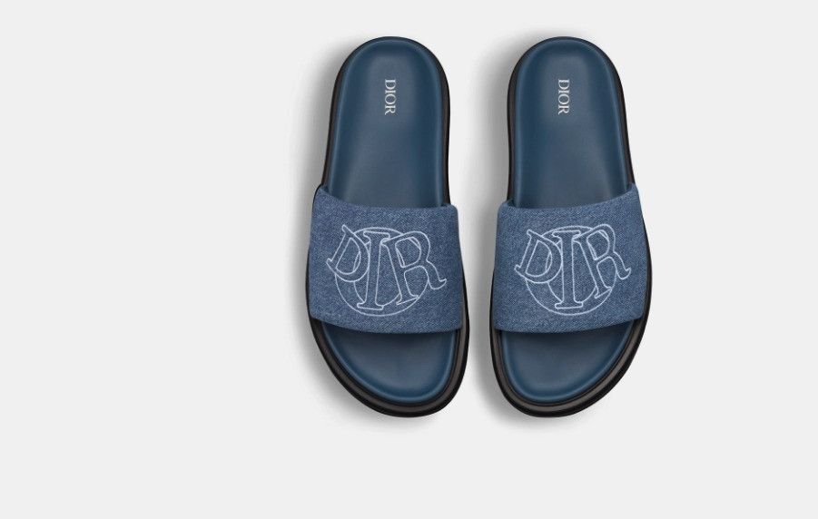 Dior o1w1db10325 3SA143 Aqua Sandals in Blue Size US 7 / EU 40 - 3 Thumbnail