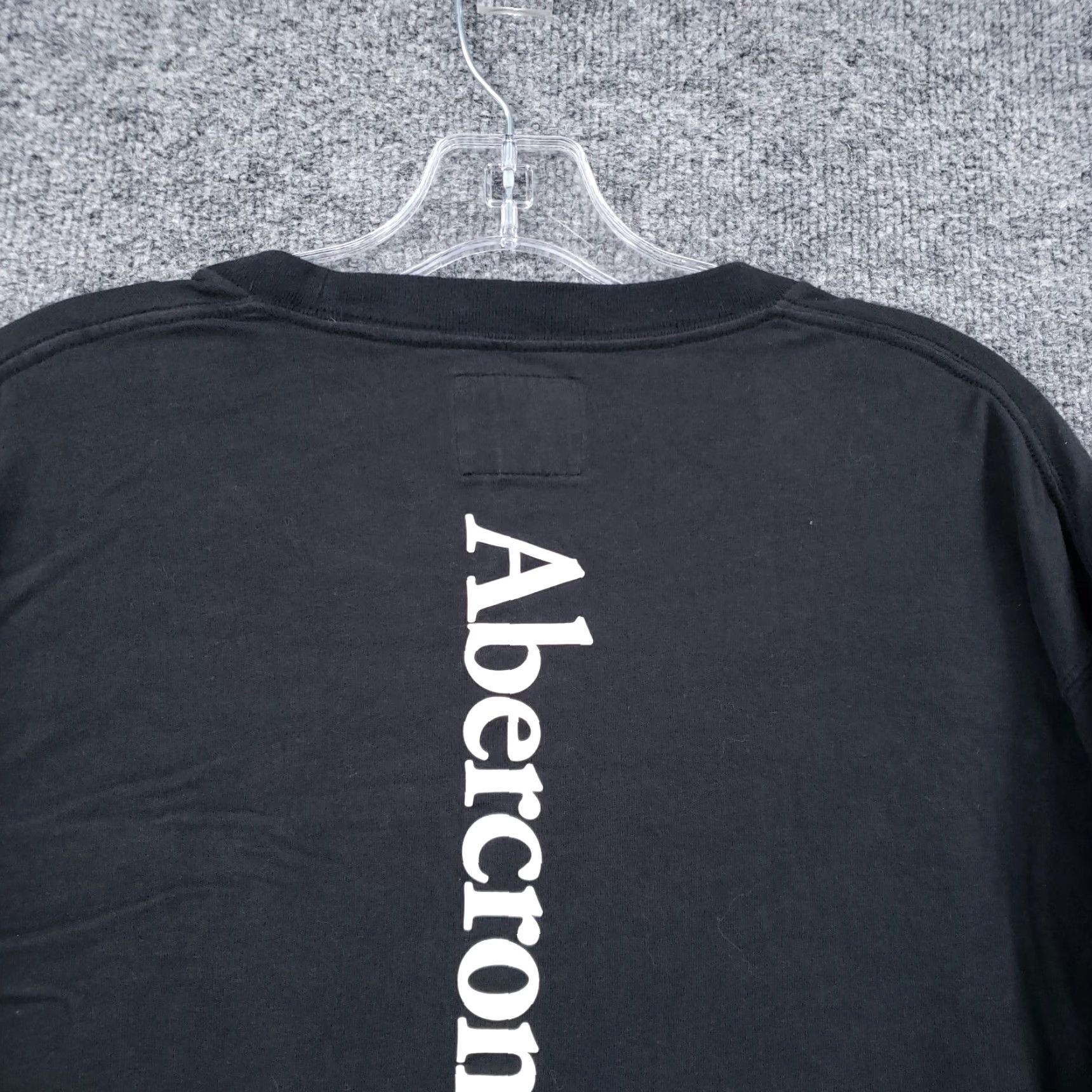 Abercrombie & Fitch Abercrombie & Fitch Sweatshirt Mens S Small Black Pullover Long Sleeve Cotton Logo Crew Neck Size US S / EU 44-46 / 1 - 7 Thumbnail