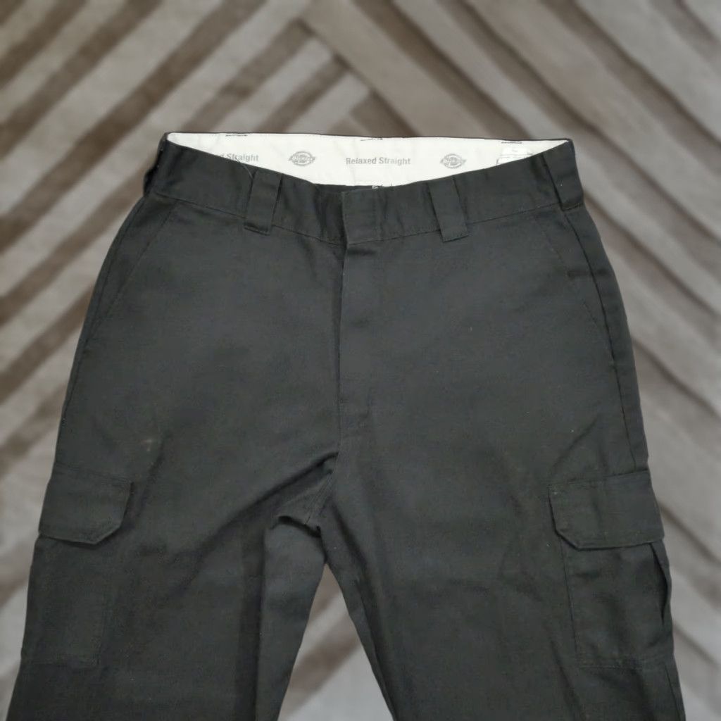 Dickies Dickies Pants Mens 34x34 Black Cargo Chino Relaxed Straight Workwear Size US 34 / EU 50 - 1 Thumbnail