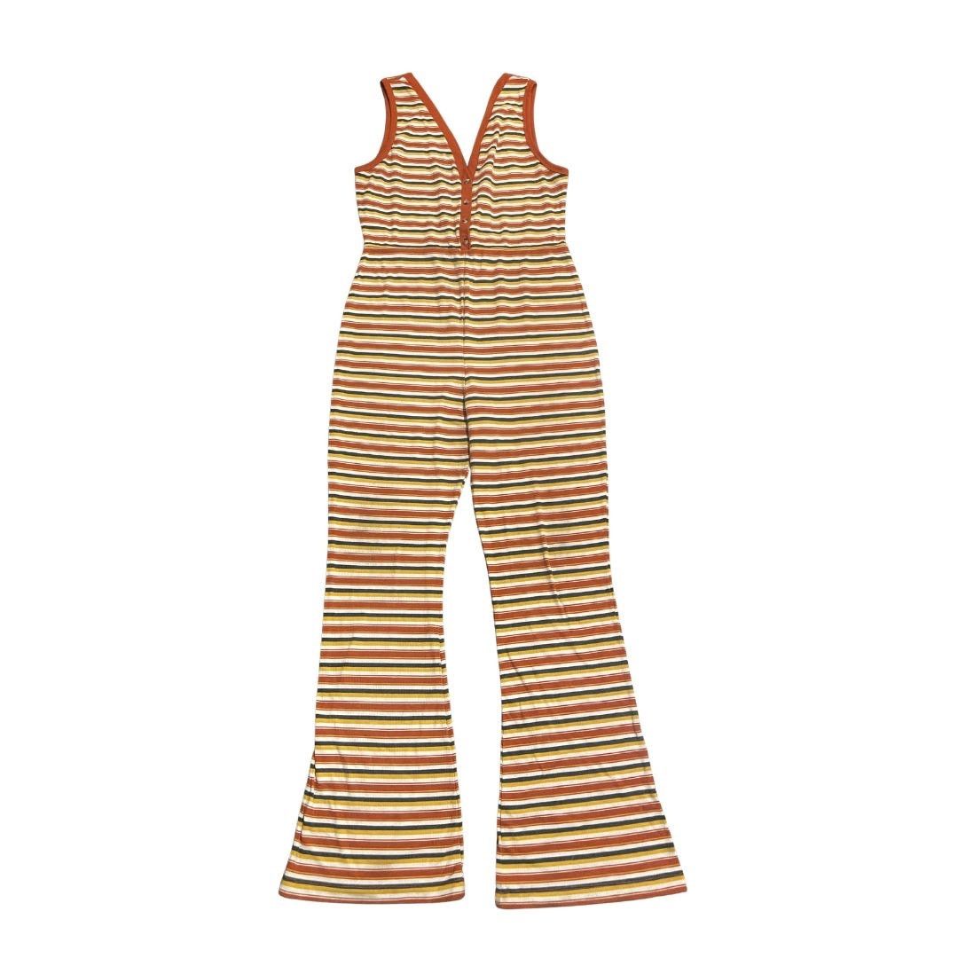 Target Basics Wild Fable Multicolor Striped Ribbed Jumpsuit Retro 70's Size 27" / US 4 / IT 40 - 1 Thumbnail