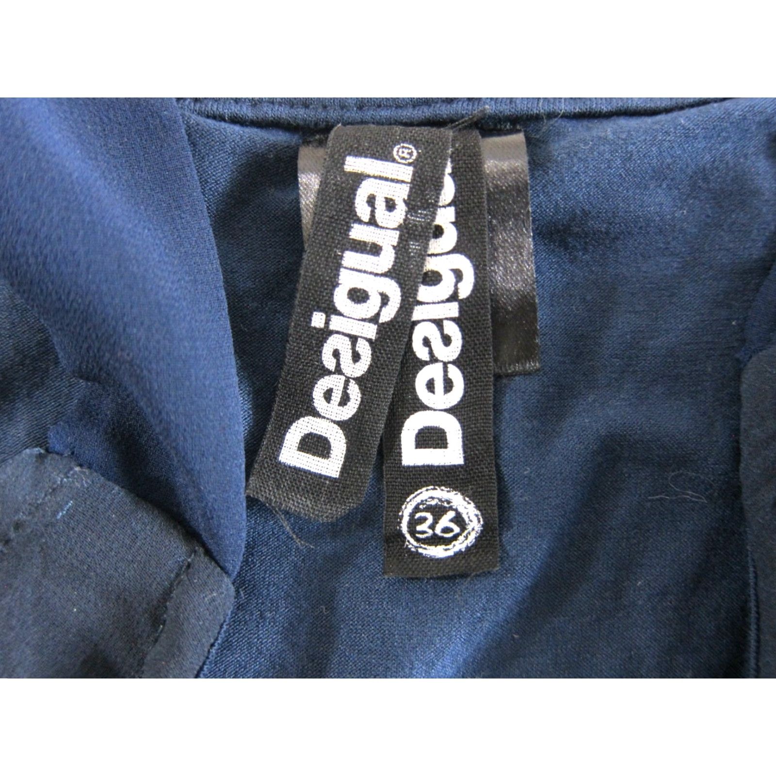 Desigual VINTAGE Desigual Tank Dress Geometric Blue XS Women Size XS / US 0-2 / IT 36-38 - 3 Thumbnail