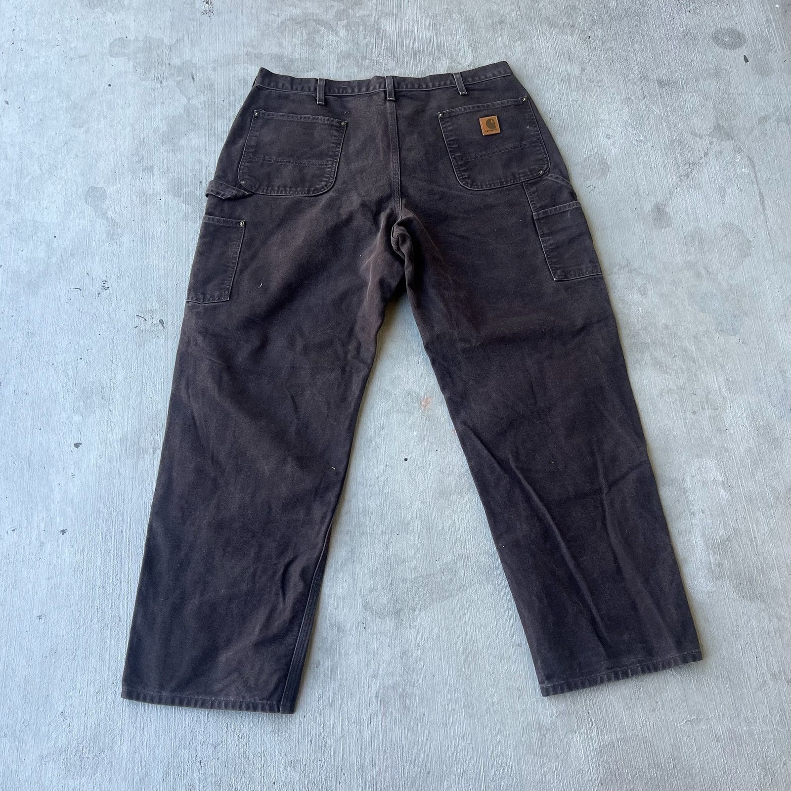 Carhartt × Vintage Carhartt brown double knee work wear carpenter pants Size US 37 - 4 Thumbnail