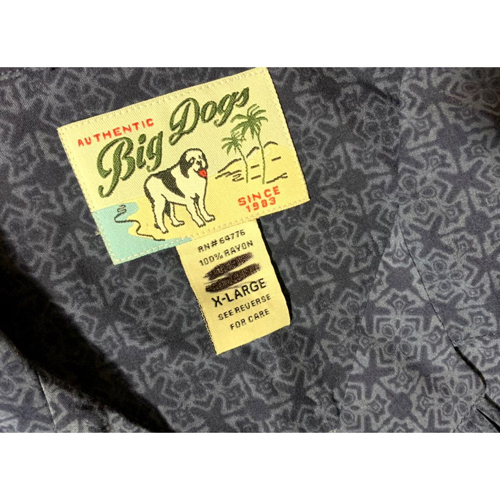 Big Dogs Big Dogs Mens Hawaiian Shirt Floral Button Front XL Multicolor Size US XL / EU 56 / 4 - 4 Thumbnail