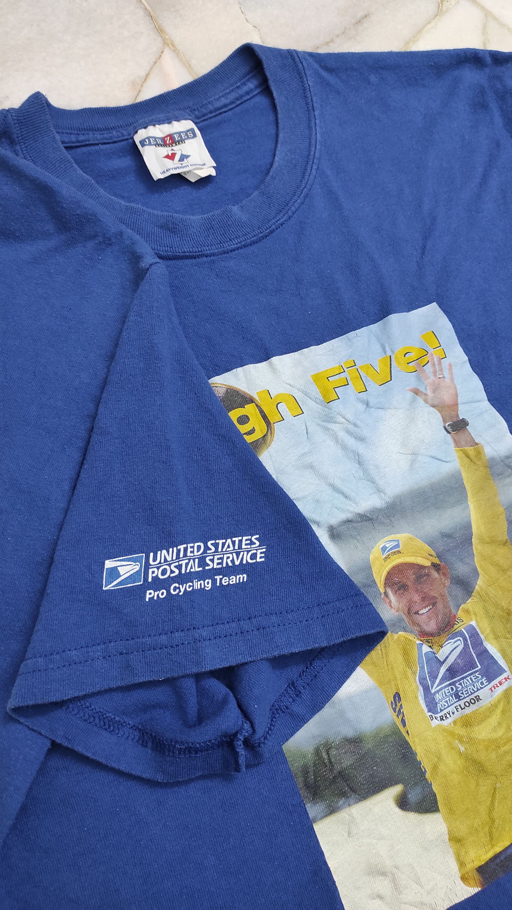 Vintage 2003 Lance Armstrong, Tour de France USPS/Trek sponsorship Size US M / EU 48-50 / 2 - 4 Thumbnail
