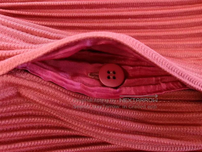 Issey Miyake Issey Miyake Red Wrinkle Cloth Long Pants Size 25" / US 0 / IT 36 - 4 Thumbnail