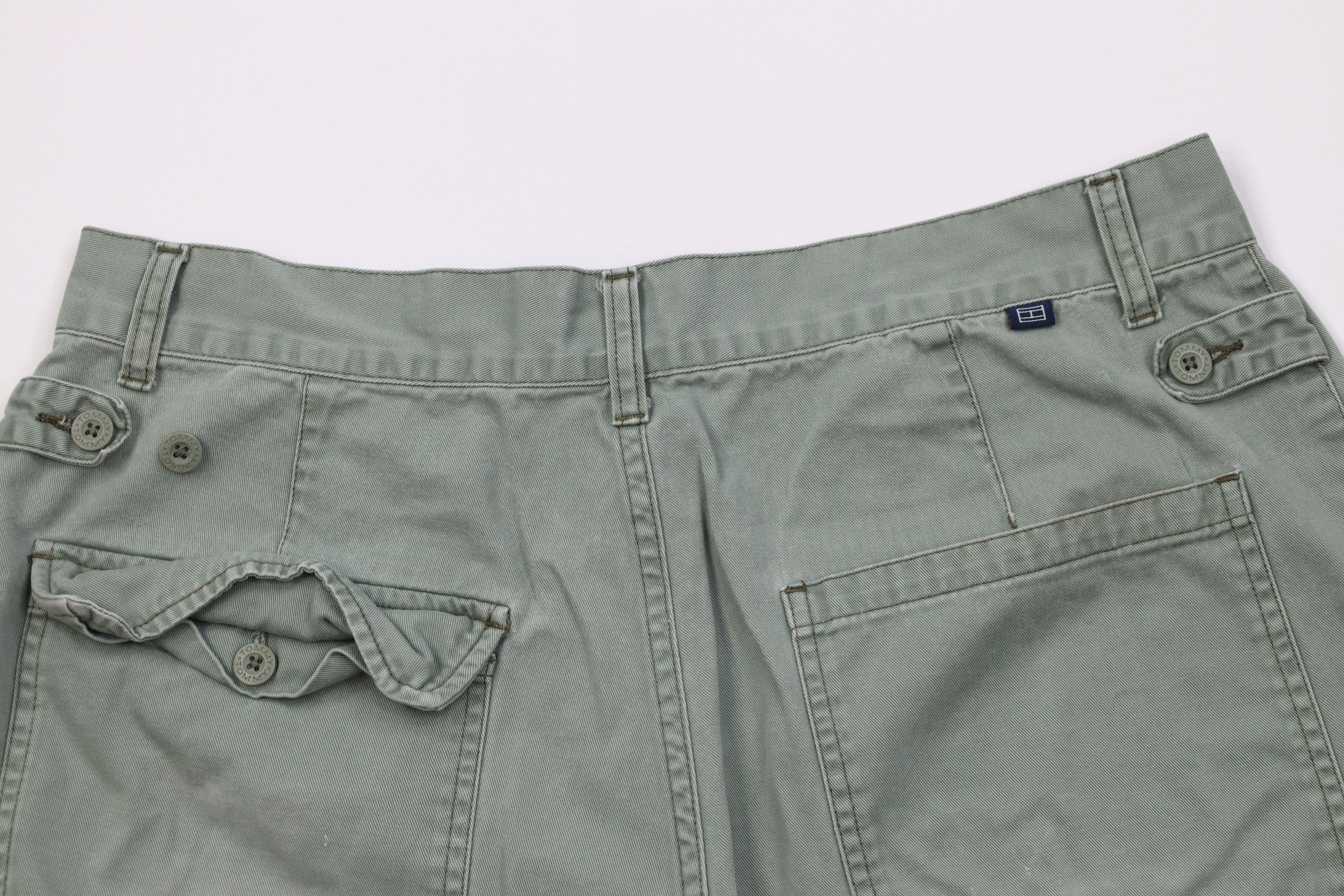 Tommy Hilfiger Vintage 90s Tommy Hilfiger Surplus Military Shorts Green Size US 36 / EU 52 - 9 Thumbnail