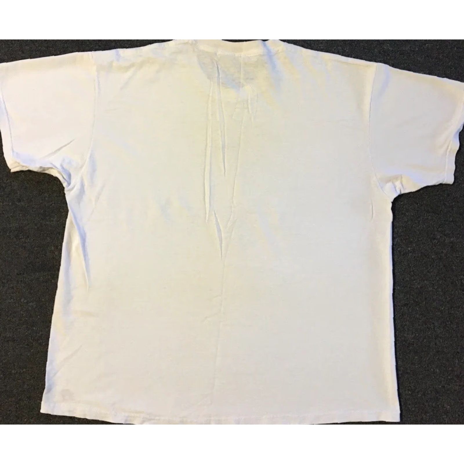 Vintage VINTAGE 90s Cowabunga Cafe Faded Distress Shirt XL White Harley Davidson Santa Cruz Graphic Tee Mens Size US XL / EU 56 / 4 - 2 Thumbnail