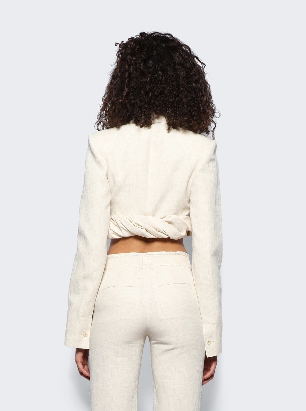 Jacquemus o1mle0824 La Veste Croissant in Off White Size XS / US 0-2 / IT 36-38 - 5 Thumbnail
